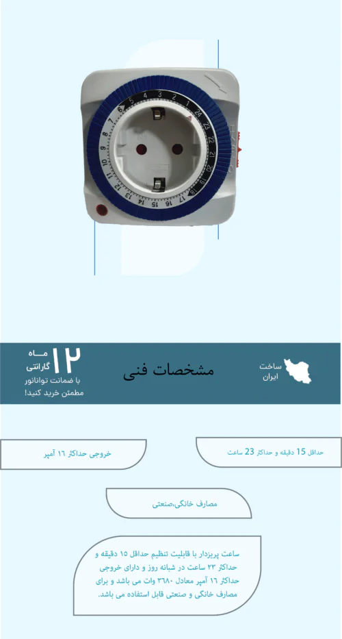 ساعت فرمان پریزدار تیوانا