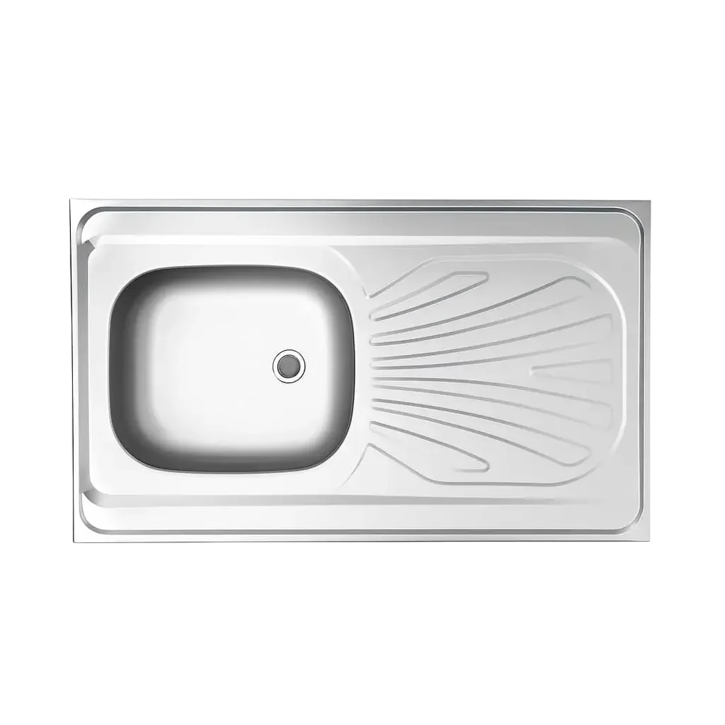 سینک روکار تک لگن استیل البرز 100 در 50