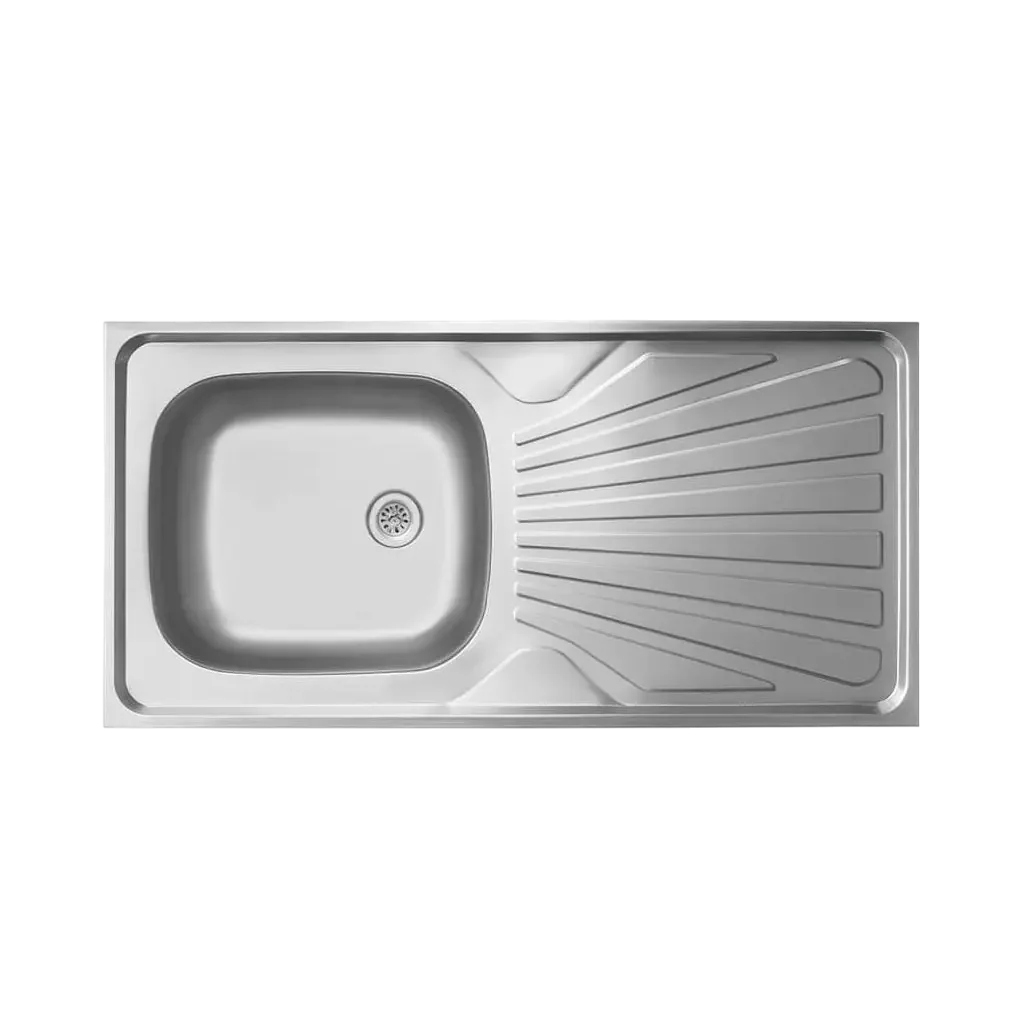 سینک روکار استیل البرز 100 در 50 ورق 0.5